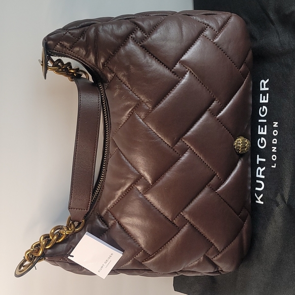 Kurt Geiger Bags Kurt Geiger Kensington Large Hobo Brown Leather